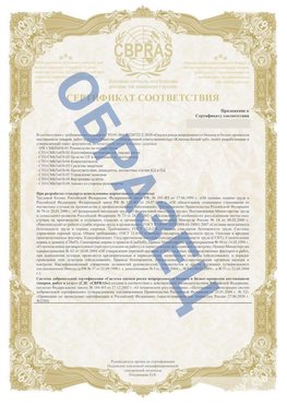 Образец Приложение к СТО 01.064.00220722.2-2020 Лермонтов Сертификат СТО 01.064.00220722.2-2020 